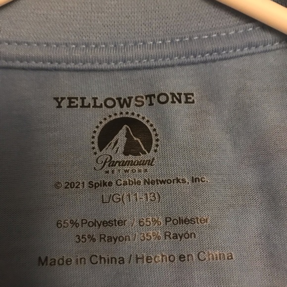 3 for 15$🔹🌀Yellowstone blue- gray tshirt Sz L - Picture 4 of 6